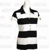 Ladies Fairway Golf Shirt - Black/White