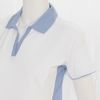 Ladies Pastel Polo Golf Shirt - White/Sky