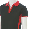 Ladies Spring Polo Golf Shirt - Black/Red
