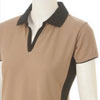 Ladies Summer Polo Golf Shirt - Stone/Black