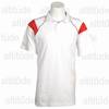 Balance Golf Shirt - White/Red/Pewter