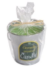200g Bucket Candles Green - scented - Min Order: 12
