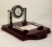 Desk Set with clock & Card Holder 10 * 15 * 20cm