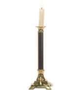 Black & Brass Candle holder - 30cm