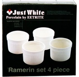 White 4 Pc Ramekin Set