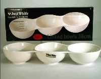 White Link Serving Bowls - 30cm