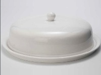 White Cake Platter with Dome - 31cm Diameter