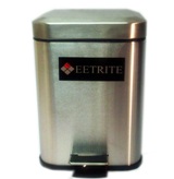 Stainless Steel Square Pedal Bin 5L