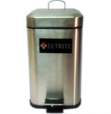 Stainless Steel Square Pedal Bin 12L