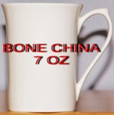 Case 48 - White Fine Bone China Coffee Mug