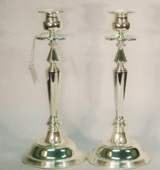 Silver Plated Candle Sticks - 29cm