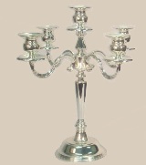 Silver Plated Candles Holder - 35cm