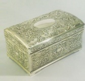Silver Plated Trinket Box 8.5*17*10cm