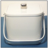 Sqaure white Plastic Ice Bucket - 2 L