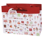 Set 6 Gift Bags - Birthday Cakes Large