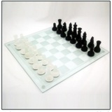 Chess Set Glass 35 cm
