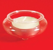 Glass Candle Holder - Floating Tea Lite