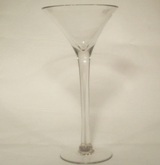 Footed Glass Candle Holder 40cm High