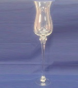 Glass Footed  Candle Holder 50 * 13cm Diameter
