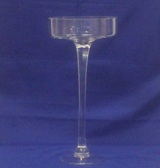 Footed Glass Candle Holder 40 * 19cm Diameter