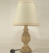 Turn Wood Desk lamp with Shade - 40cm