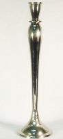 Nickle Plated Aluminium Single Candle Holder -49.5cm