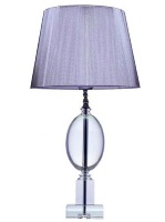 Crystal Lamp with 13inch Silver Thread Shade 12 * 12 * 43cm