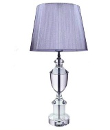 Crystal Lamp with 13inch Silver Thread Shade 14 * 14 * 54cm
