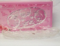Sweetheart Glass Canapy Tray 35cm