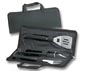 3PC BRAAI SET WITH BLACK WOOD HANDLE IN CARRY CASE
