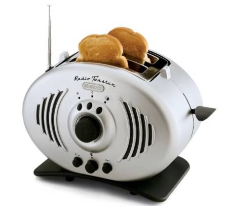 Hammacher Schlemmer's Toaster: radio + roaster