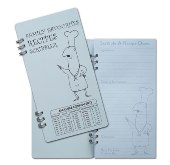 One Size Chef Recipe Scribbler - Avail In: White With Black Prin