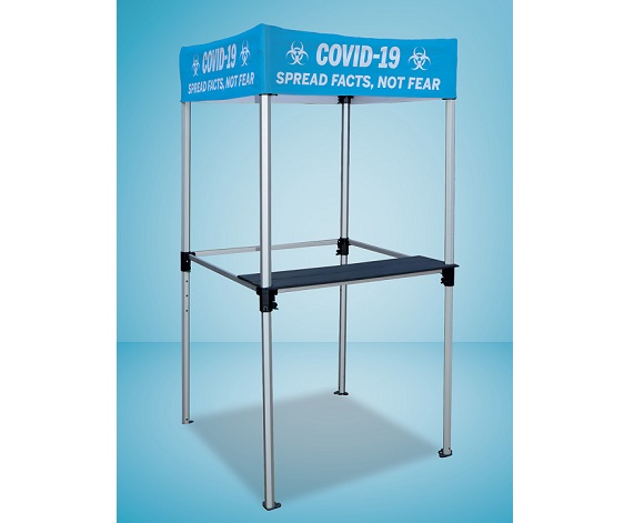 Covid-19 Gazebo Aluminum Frame - Frame with Shelf (Min 5 units)
