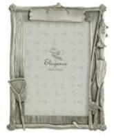 Pewter Picture Frame - Fishing