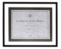 Black Wooden Photo Frame - Certificate (8.5 * 11 inch)