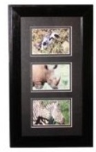 Black Wooden Photo Frame - 3 Windows (4 * 6 inch)