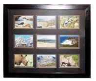 Black Wooden Photo Frame - 9 Windows (4 * 6 inch)