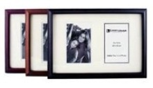2 Window Raised Wooden Picture Frame - Available in Burgandy, Li
