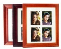 Broad Wooden Photo Frame - 4 Windows - Available in Rosewood, Te