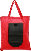 Foldable Shopper Bag Available in: Blue , Red