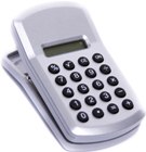 Clip On Calculator Available in: Silver
