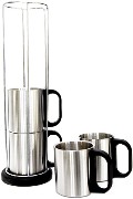 4 Cup S/Steel Stacker