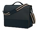Executive. Leather and ballistic nylon combined document bag wit