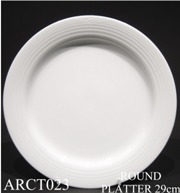 91505 Arctic White Round Platter 29 - Min Orders Apply