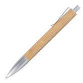 bamboo / brass Tykho Ball Pen - Retractable ballpoint pen , Univ