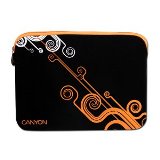 Canyon Notebook Sleeve 10\' Modern design - Black and orange  - 2
