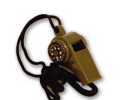 WHISTLE W/COMPASS, thermometer, NECK CORD