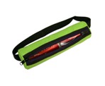 2 CAN COOLER BAG GREEN WITH BLACK TRIM