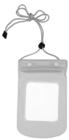 Clear Pvc Waterproof Beach Bag With Adjustable White Neck (24.5X