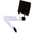 Black And White Tablet Stand (Open 26Cm, Closed 13Cm)